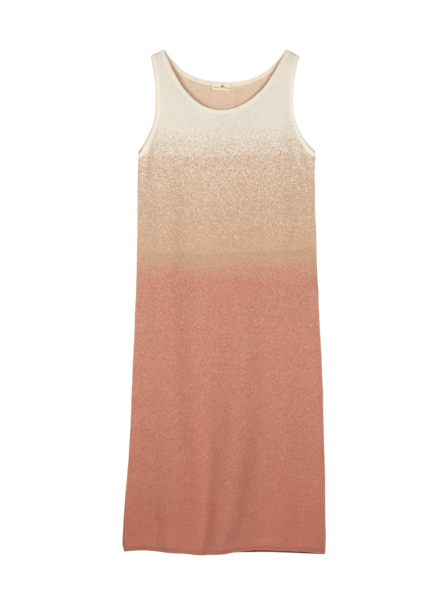 Strickkleid aus Bio-Baumwolle und Leinen, strick degradé
