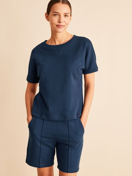 Sweatshirt Kurzarm, blaubeere