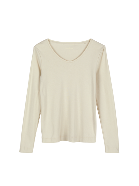 Langarmshirt aus Bio-Baumwolle, perlmutt