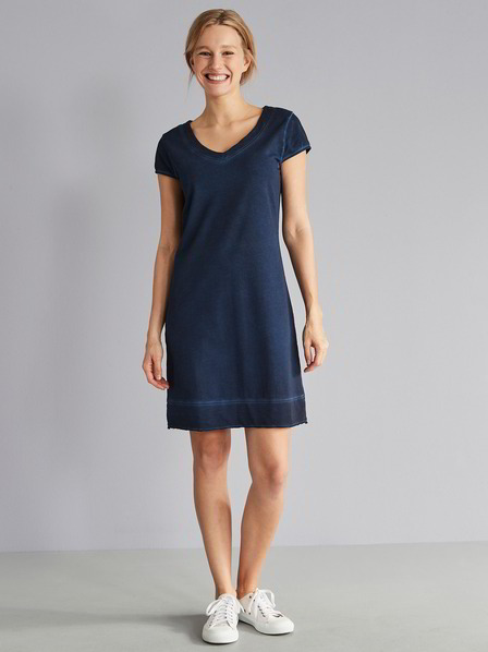 Kleid cold dye, saphirblau