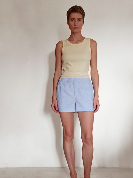 Pyjamahose, silberblau