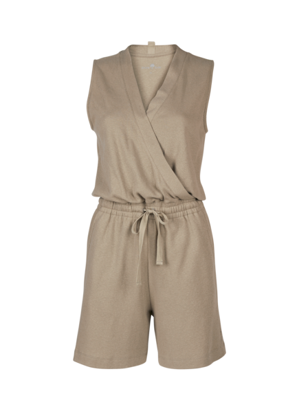Overall aus Bio-Baumwolle und Leinen, light khaki