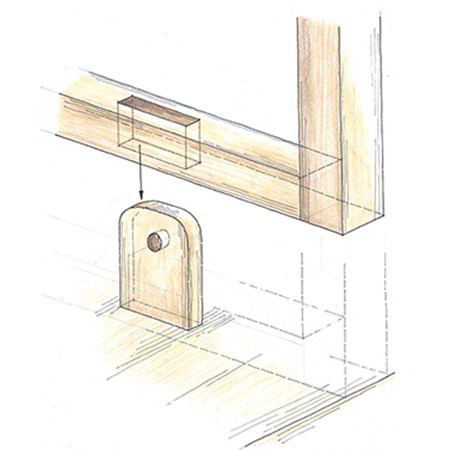 Zerlegbare Holzverbindungen - Lasche mit Spannkeil und Befestigungsstift