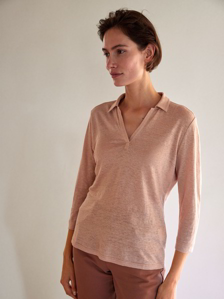 Blusenshirt, sandelholz
