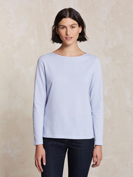 Shirt-Langarm, lavendel blau