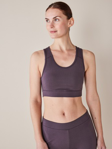 Yoga-Bra-Top, graphit
