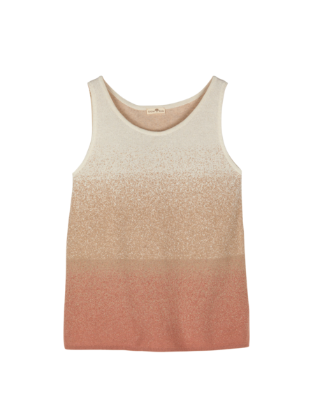 Stricktop aus Bio-Baumwolle und Leinen, strick degradé