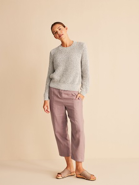 Strickpullover, mauve melange