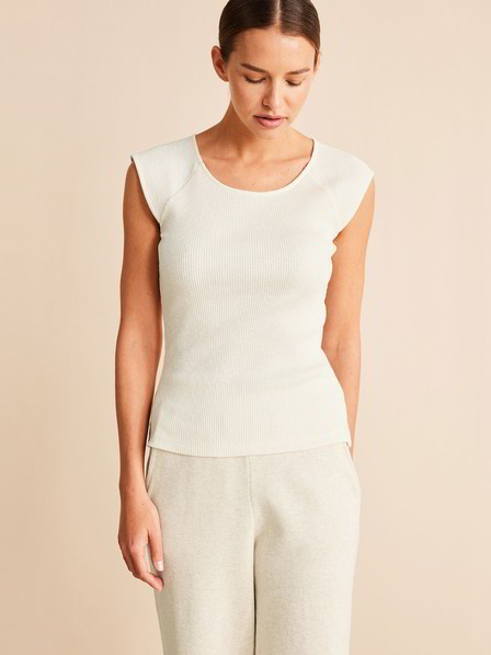 Kurzarmshirt, natur