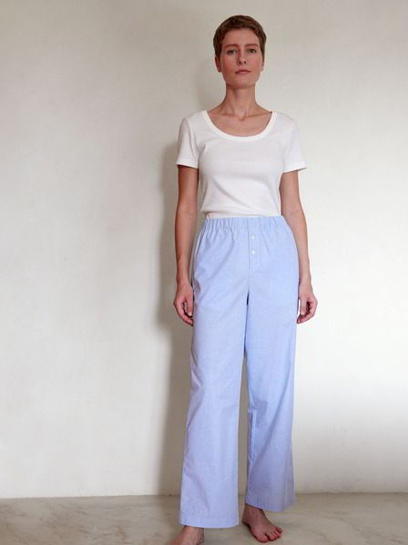 Pyjamahose, silberblau