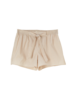 Pyjamahose kurz, sand/natur gestreift