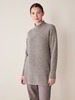 Pullover-Turtleneck, 100 % Yakwolle, hasel melange