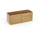 Regal Quintum Schiebetüren-Set Holz, Eiche