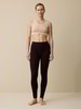 Leggings aus Bio Wolle, aubergine