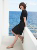 Kleid Kurzarm, schwarz