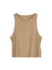 Top aus Bio Baumwolle, light khaki
