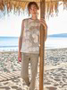 Bluse geometrischer druck & Hose taupe