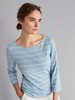 Shirt-Langarm, ringel jeansblau