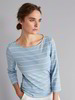 Shirt-Langarm, ringel jeansblau