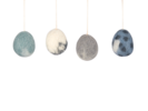 4er-Set Eier aqua