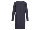 Kleid Strukturjersey, 32 Blau/Daune, Rückseite