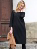 Kleid-Struktur-Jacquard, schwarz