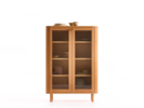 Schrank Tonda 2-türig, Glas, Buche