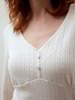 Langarm Shirt, weiss