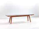 Holzbank Mirato ohne Rückenlehne, Buche, L 180 x T 46 x H 48 cm
