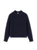 Pullover aus Bio-Wolle, dunkelblau