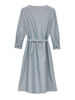 Kleid-Leinenstretch-gestreift, 59 nadelstreifen blau