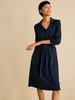 Hemdblusen-Kleid, 100 % Bio-Baumwolle, navy