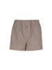 Kurze Schlafhose, rose/mokka streif