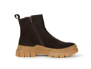 Stiefelette aus Bio Leder, mokka