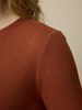 Langarmshirt aus Bio Baumwolle/Wolle, kastanie