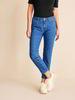 Jeans 7/8, mittelblau denim