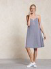 Jerseykleid-A-Linie-Ringel, ringel blau+weiss