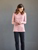 Shirt mit U-Boot Ausschnitt, rosé