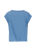 Shirt Kurzarm, stahlblau, Rückansicht