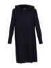 Strick Kleid mit Kapuze, dunkelblau, Vorderseite