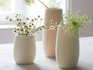 Vasen aus Eschenholz in 3 Größen