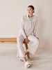 Sweatshirt Langarm, 100 % Bio Baumwolle, sand