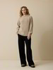 Pullover aus Alpakawolle, natur melange