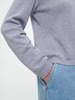 Pullover aus Bio-Baumwolle und Leinen, 84 blau/natur melange