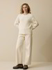 Pullover aus Bio-Baumwolle und Wolle, natur