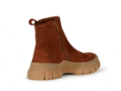 Stiefelette aus Bio Leder, cognac