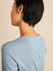 Shirt Langarm, taubenblau melange