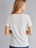Shirt-Kurzarm-Flamé, weiss