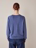 Pullover Langarm, blau melange