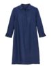 Kleid-Halbleinen, dunkelblau